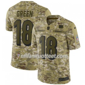 Miesten Cincinnati Bengals NFL Pelipaita A. J. Green 18 Nike Salute To Service